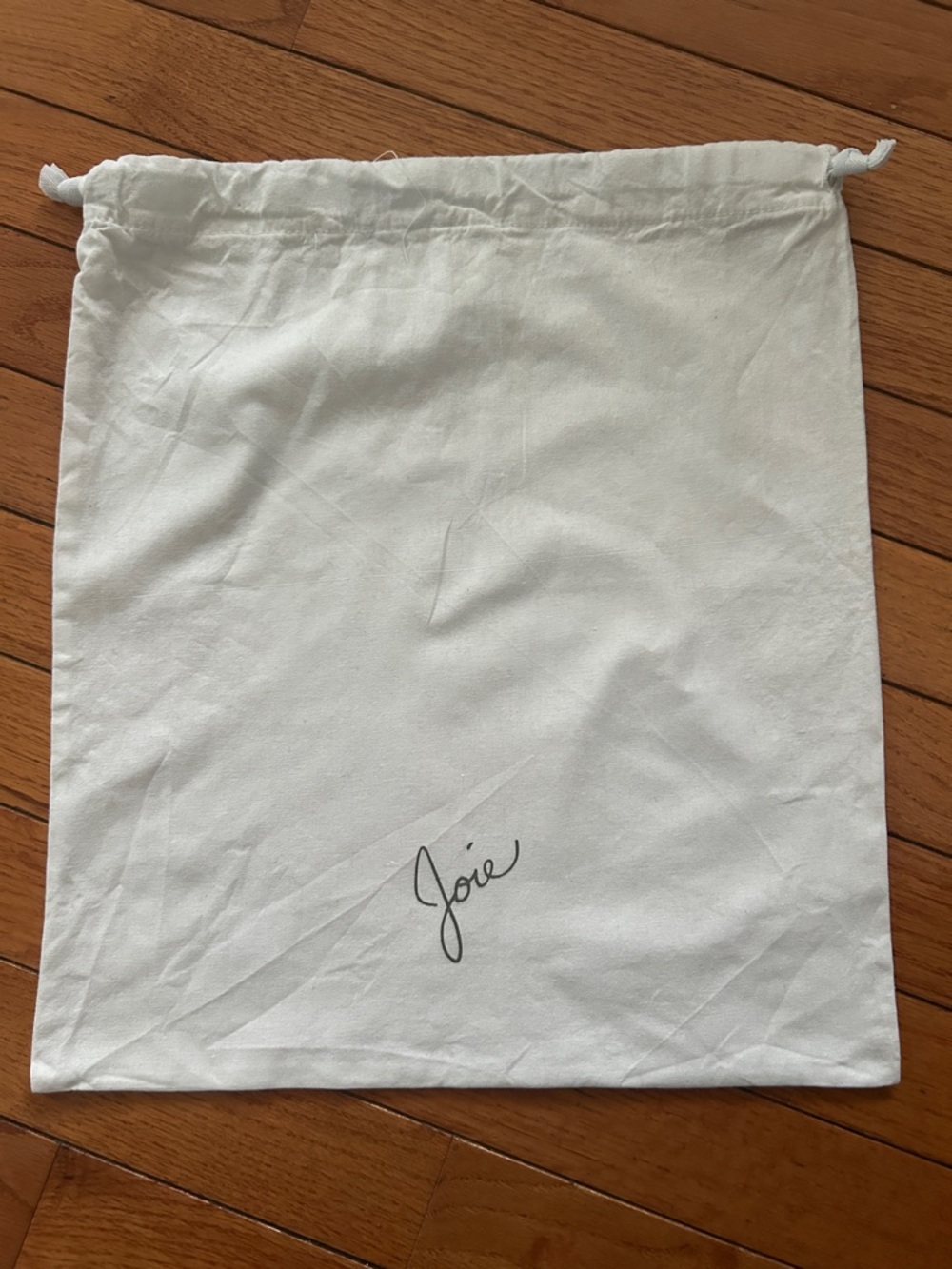 Joie Cotton Drawstring Dustbag 15“x13“ NWOT